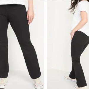 NEW: Black Khaki Boot-cut Pant